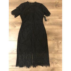 Lulu's Remarkable Black Lace Dress NWT M
